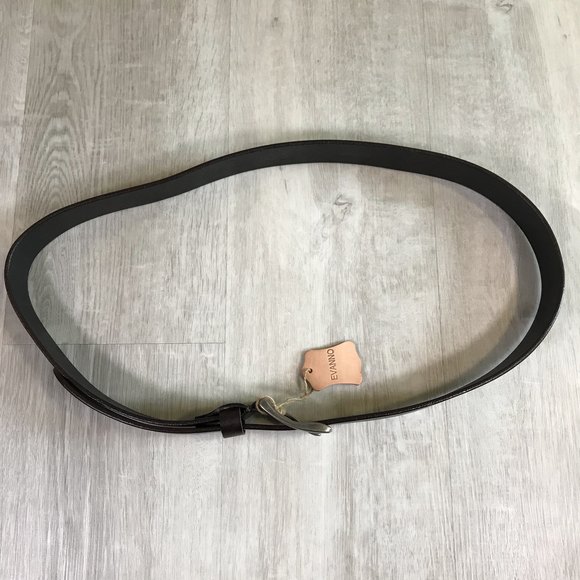 Evanno XXXL Dark Brown Genuine Leather Belt leather measures 49.5" - Picture 3 of 4